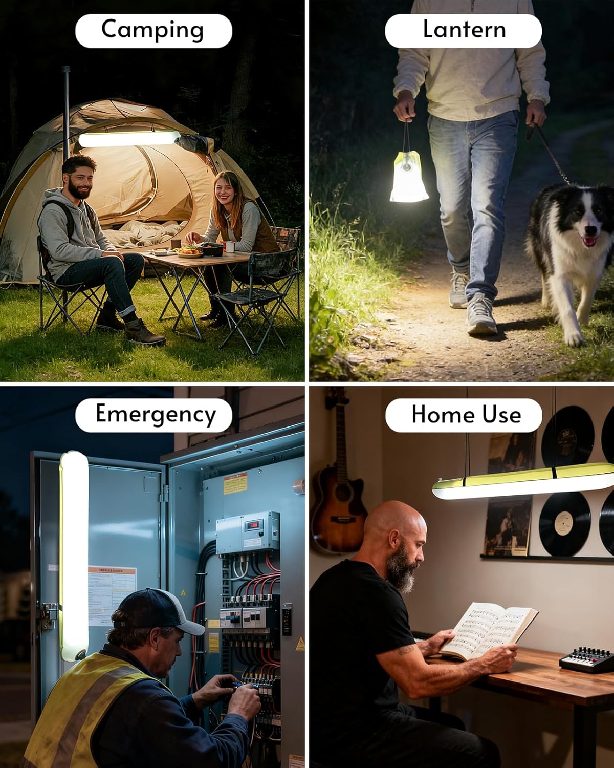 Inflatable Solar Camping Lantern,USB Rechargeable,4 Lighting Modes,IP66 Waterproof,Portable and Lightweight Tent Light(BUY 1 GET 1 FREE)