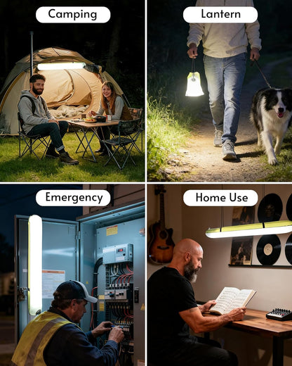 Inflatable Solar Camping Lantern,USB Rechargeable,4 Lighting Modes,IP66 Waterproof,Portable and Lightweight Tent Light(BUY 1 GET 1 FREE)