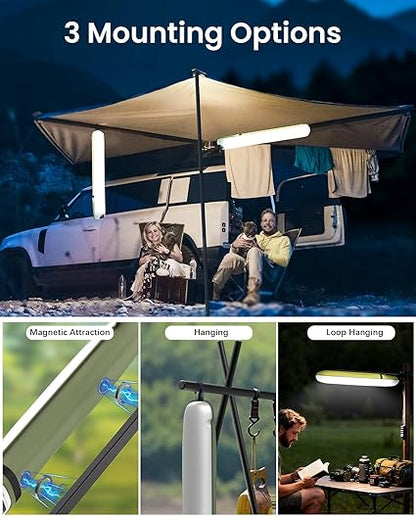 Inflatable Solar Camping Lantern,USB Rechargeable,4 Lighting Modes,IP66 Waterproof,Portable and Lightweight Tent Light(BUY 1 GET 1 FREE)