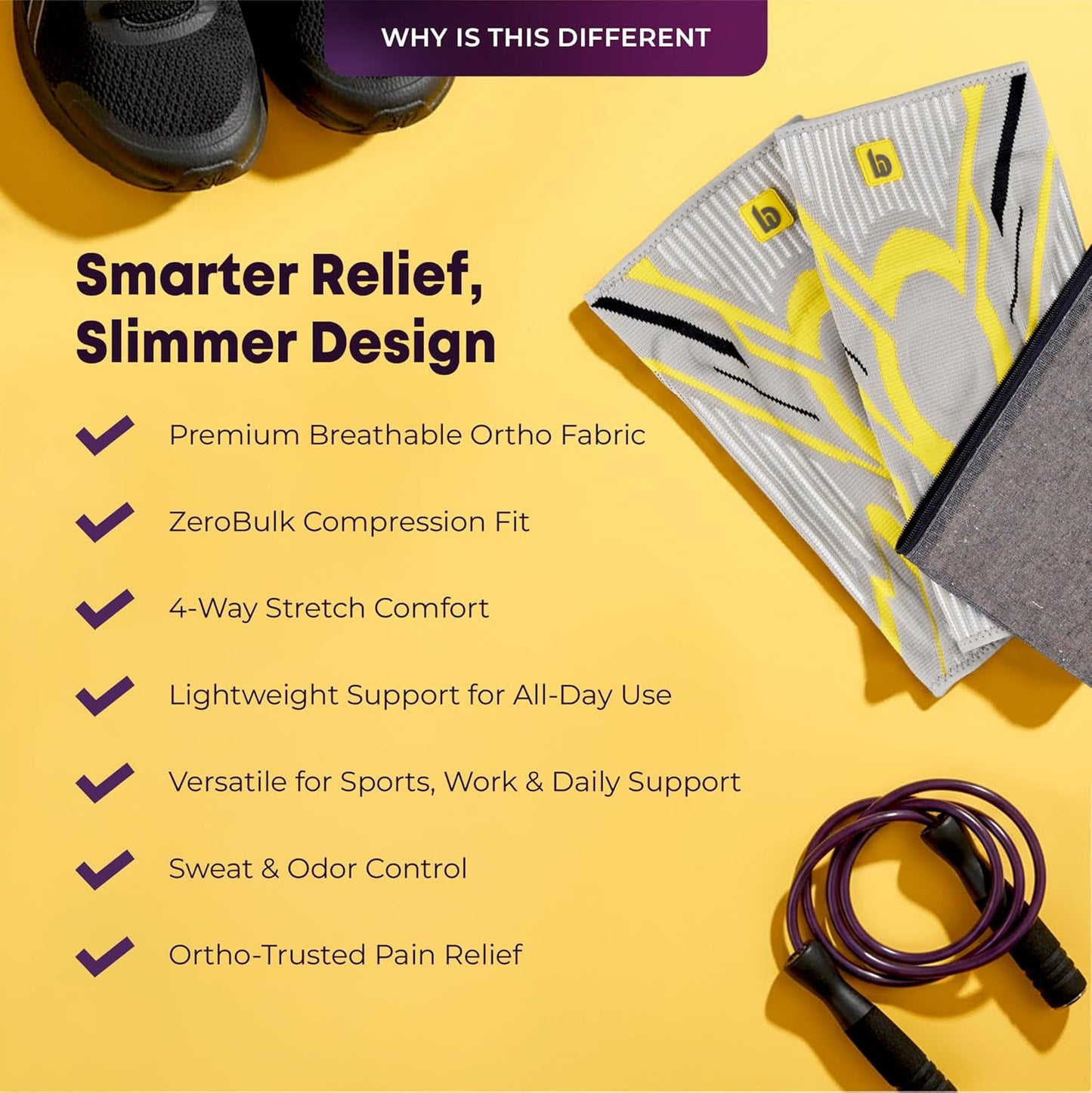 betterhood Premium Knee Sleeve with EasyMove Max Stability (BUY 1 GET 1 FREE)